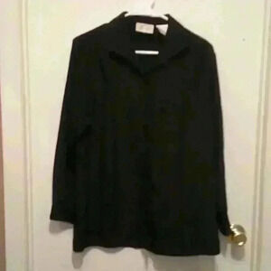 Kathy Lee Long Sleeve Black Dress Shirt - Size 8